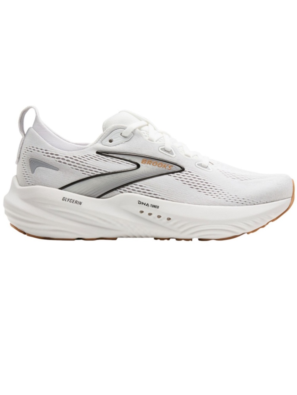 New NWOB Brooks Glycerin 22 Run Walk Shoes Sz 10 $165 - white grey